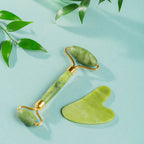 Gua Sha Stone And Anti Aging Jade Roller Massager - 9XShoppy