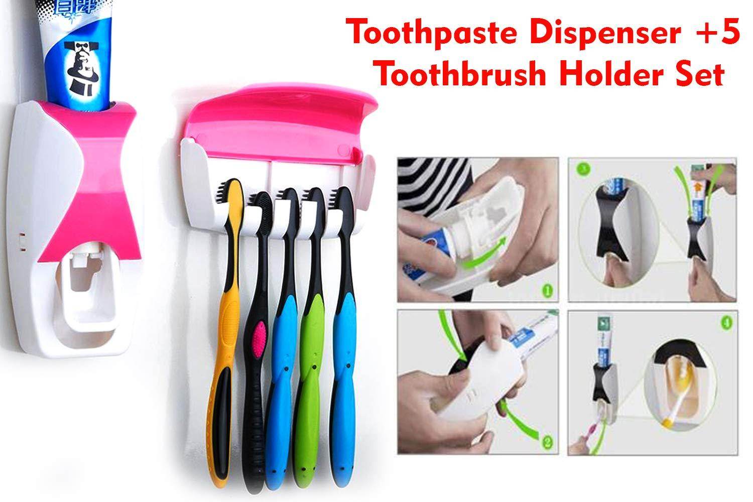 Toothpaste Dispenser With Toothbrush - 9XShoppy
