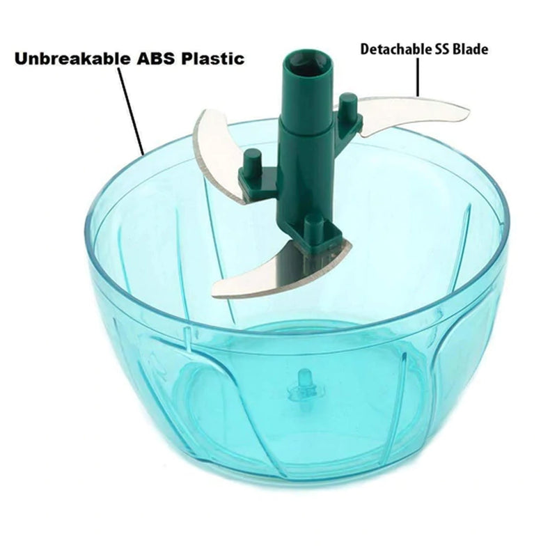 Handy Mini Plastic Vegetable Chopper Cutter Onion Chopper Vegetables For Kitchen Accessories With 3 Blades