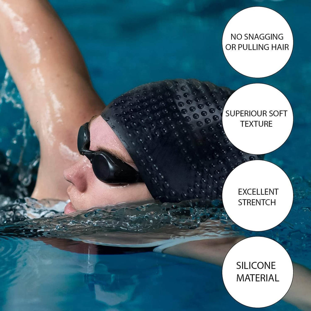 Premium Silicone Waterproof Swimming Cap (1 Pc) - 9XShoppy