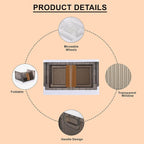 Plastic Folding Wardrobe Storage Organizer (1 Layer 1 Pc) - 9XShoppy