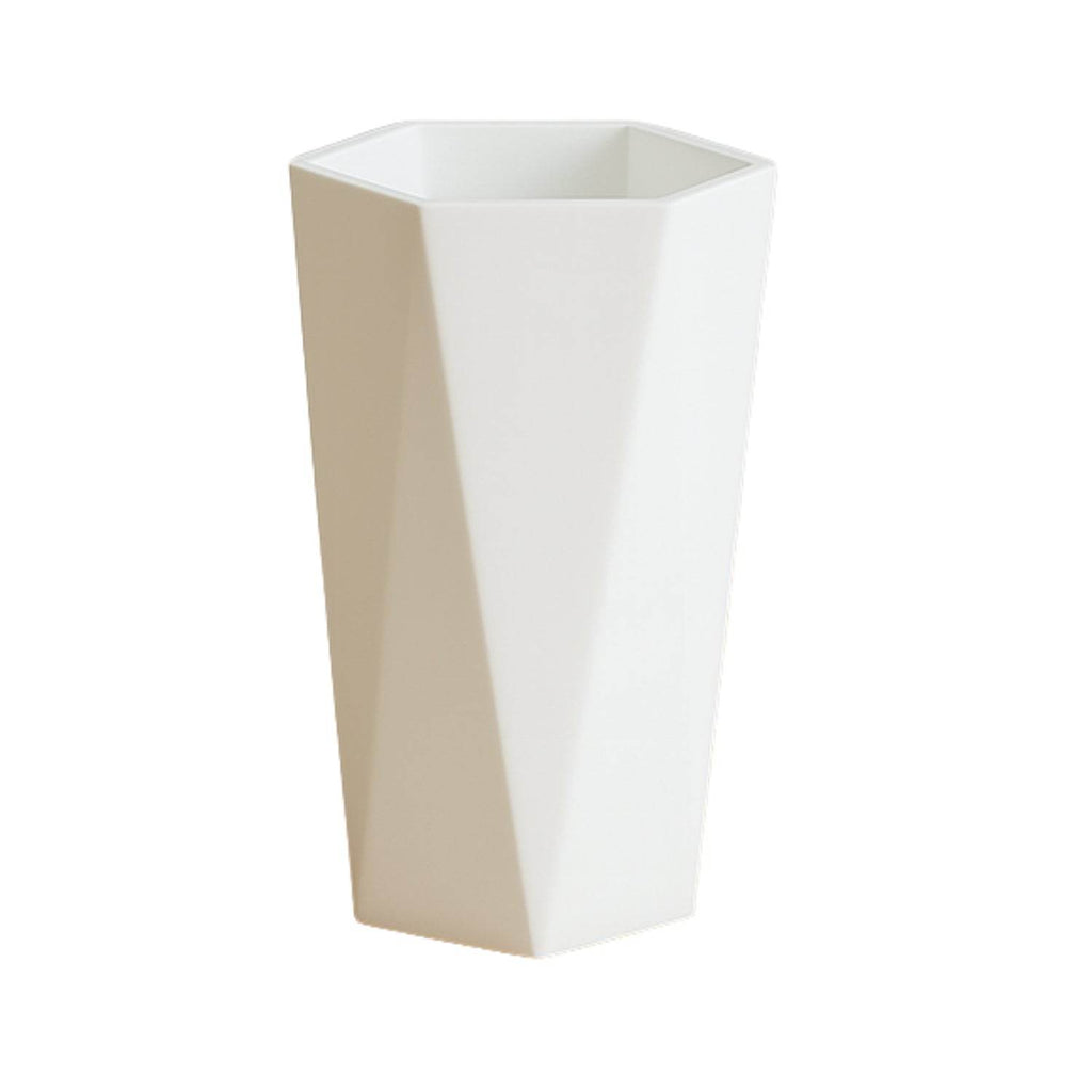 Modern Geometric Hexagon Plastic Flower Vase (1 Pc) - 9XShoppy