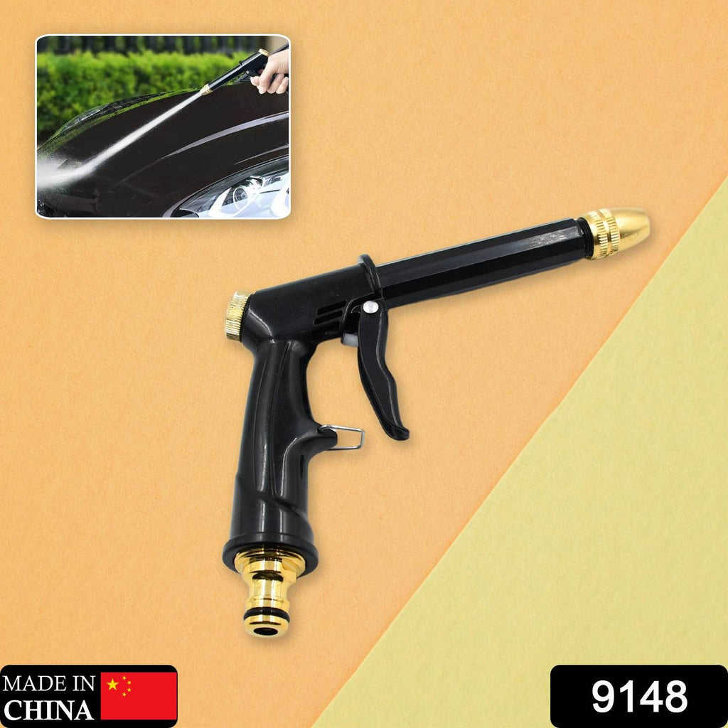 9148 Plastic Body Metal Trigger Brass Nozzle Water Spray Gun For Water Pipe Non-slip Comfortable Grip Multiple Spray Modes Ideal Pipe Nozzle For Car Wash Gardening Other Uses - 9XShoppy