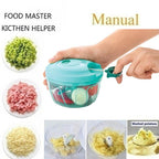 Handy Mini Plastic Vegetable Chopper Cutter Onion Chopper Vegetables For Kitchen Accessories With 3 Blades - 9XShoppy