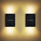 9536 Solar Wall Lights Small Fence Lights Solar Powered Up Down Led Porch Light Garden Lights Outdoor Solar Landscape Lights Waterproof Light (1 Pc) - 9XShoppy