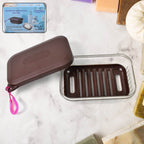 Bathroom Travel Plastic Soap Box With Lid (1 Pc) - 9XShoppy