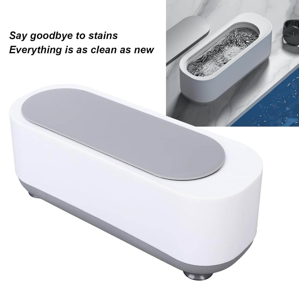 Ultrasonic Jewllery Cleaner Ultrasonic Cleaning Machine Portable Jewellery Cleaning Mchine For Jewellery Ring Silver Retainer Glasses Watches Coins High Frequency Vibration Machine (Battery Not Included) - 9XShoppy