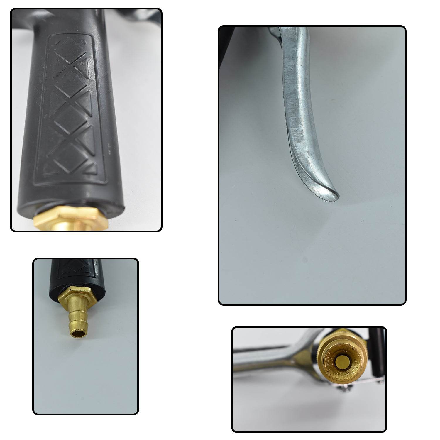 Durable Gold Plated Metal Trigger Hose Nozzle Water Lever Spray - 9XShoppy