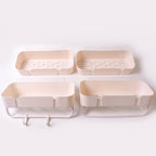 Multipurpose Kitchen Bathroom Wall Corner Shelf Rack (4 Pcs Set) - 9XShoppy