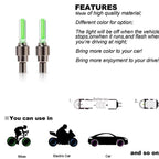 Led Flash Light Lamp Tyre Wheel Valve Sealing Caps - 9XShoppy