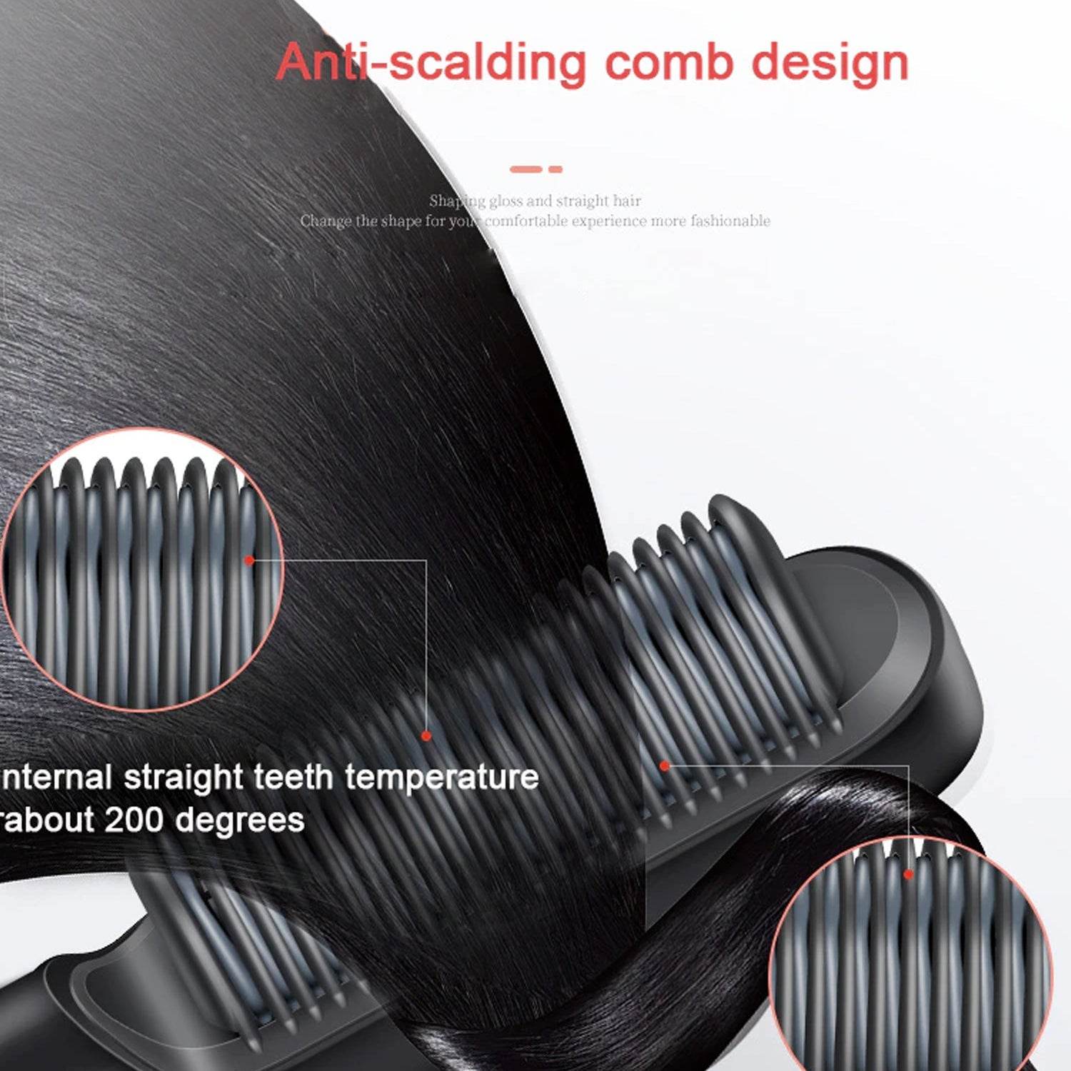 6168 Hqt-909b Hair Straightener Used While Massaging Hair Scalps And Head. - 9XShoppy