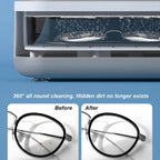 Ultrasonic Jewllery Cleaner Ultrasonic Cleaning Machine Portable Jewellery Cleaning Mchine For Jewellery Ring Silver Retainer Glasses Watches Coins High Frequency Vibration Machine (Battery Not Included) - 9XShoppy