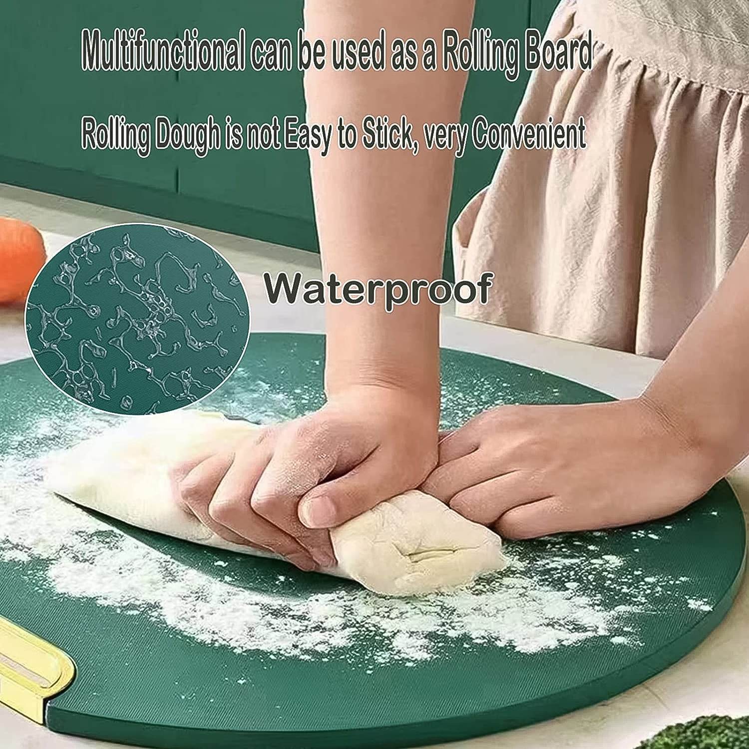 Round Multipurpose 32x32 Cm Anti-slip Cutting Boar (1 Pc) - 9XShoppy