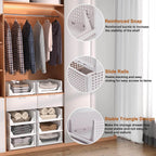 7732 3 Layer Clothes Organizer For Wardrobe Cupboard Organizer For Clothes Foldable And Stackable Closet Organizer Drawer Organizer For Clothes Multi Purpose Plastic Drawer - 9XShoppy