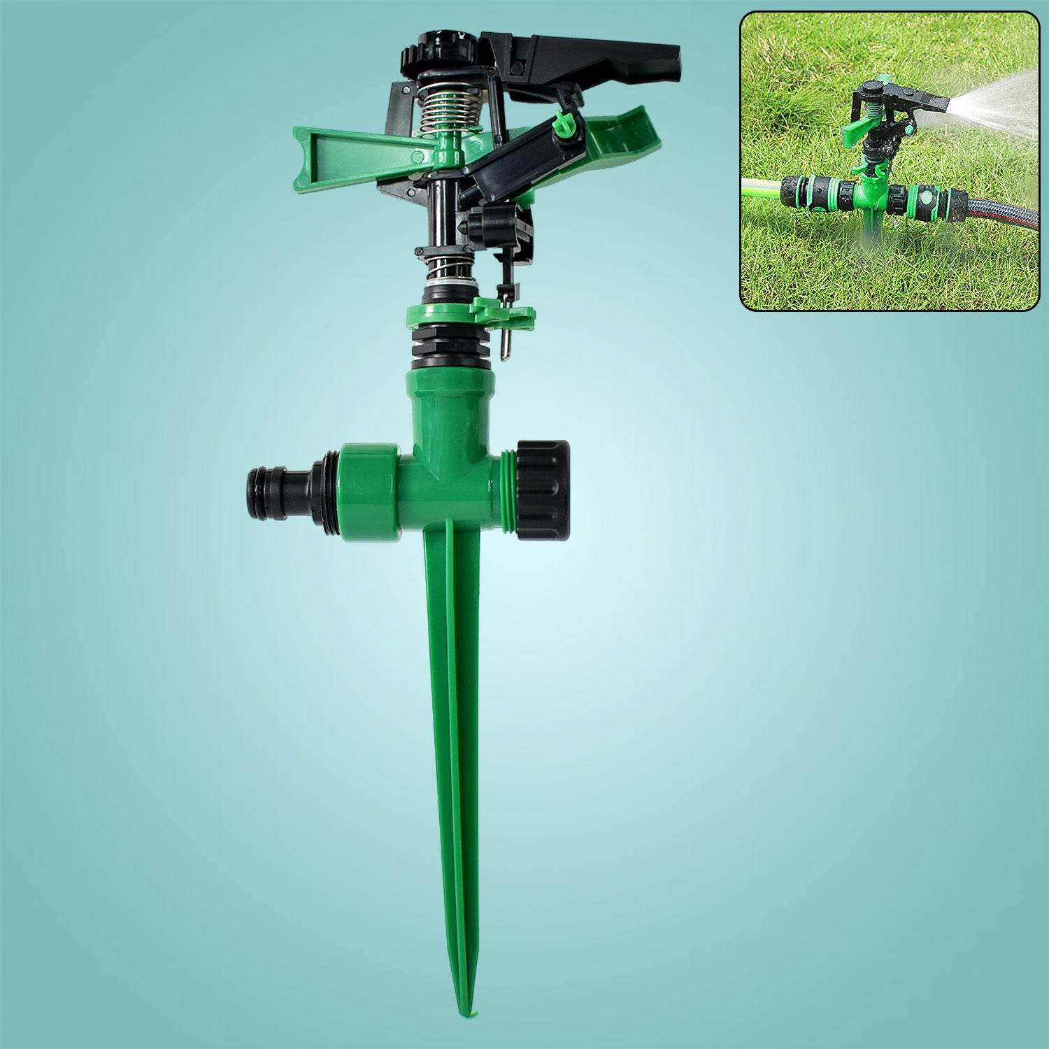 360-degree Rotating Garden Impact Sprinkler - 9XShoppy