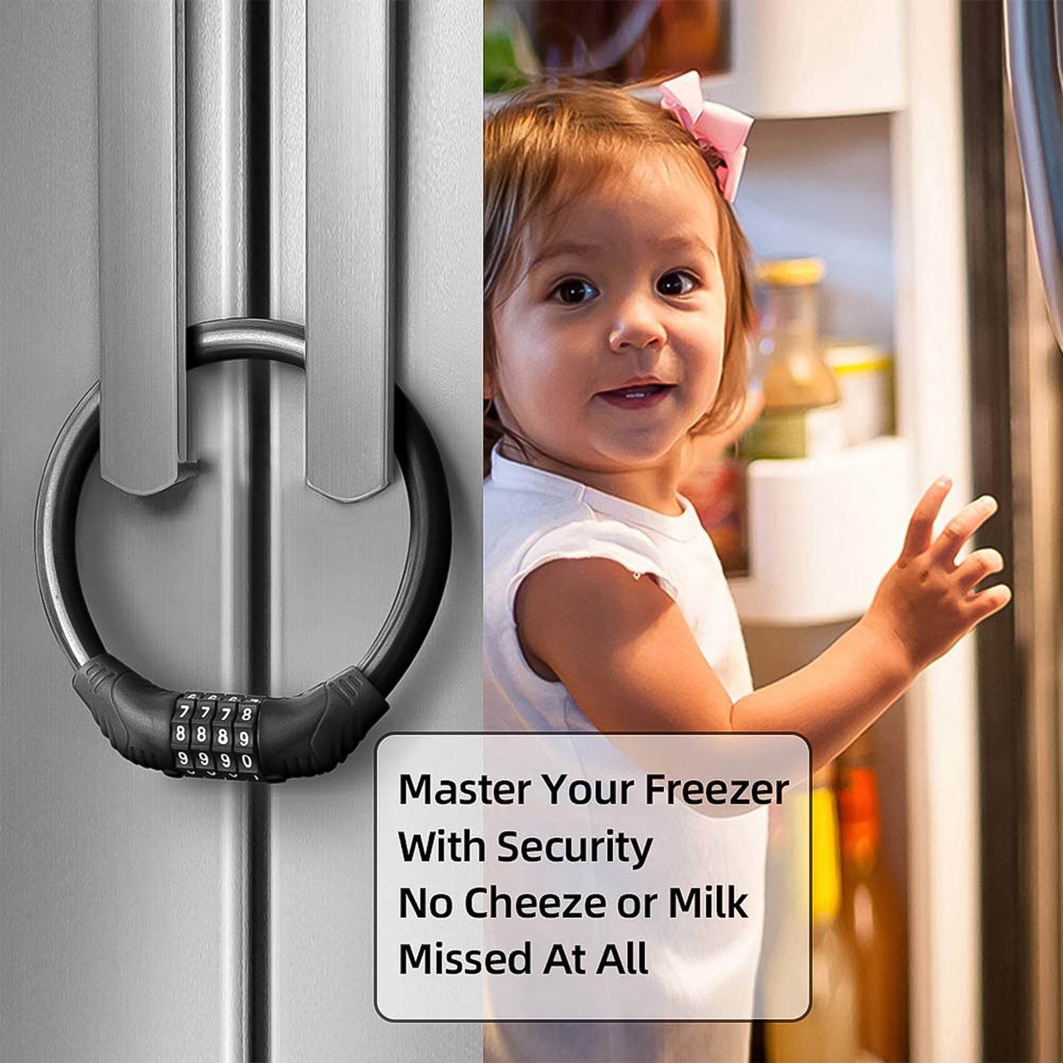 Bike Lock Cable Resettable Cable Lock - Self Coiling 4 Digit Combination Bike Lock - 9XShoppy