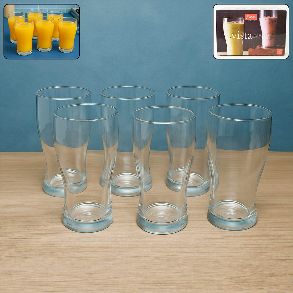Apex Vista Unbreakable Pitcher Glass Set 350 Ml (Approx) 6-piece - 9XShoppy