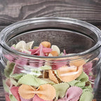 Transparent Kitchen Plastic Container Jar Set (2 Pcs Set 1100 Ml Approx) - 9XShoppy