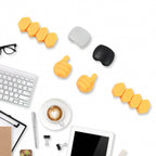 Self Adhesive Hooks For Cable Clips Desktop Cable Organizer (6 Pcs Set Mix Design) - 9XShoppy