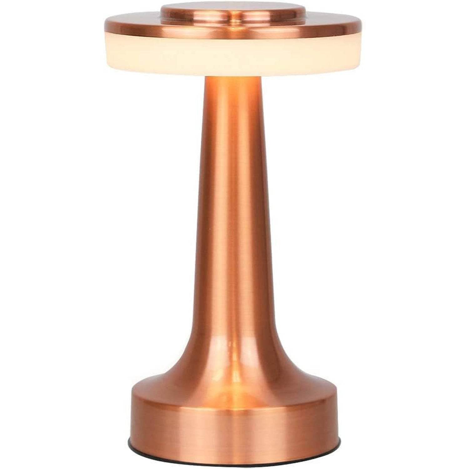 Led Lamp With Touch Control Decorative Desk Lamp Portable Metal Led Table Lamp Usb Rechargeable 3 Color 3 Levels Brightness Dimmable Eye Protection Modern Lamp For Home Decor Party Kids Room Bedroom (1 Pc) - 9XShoppy