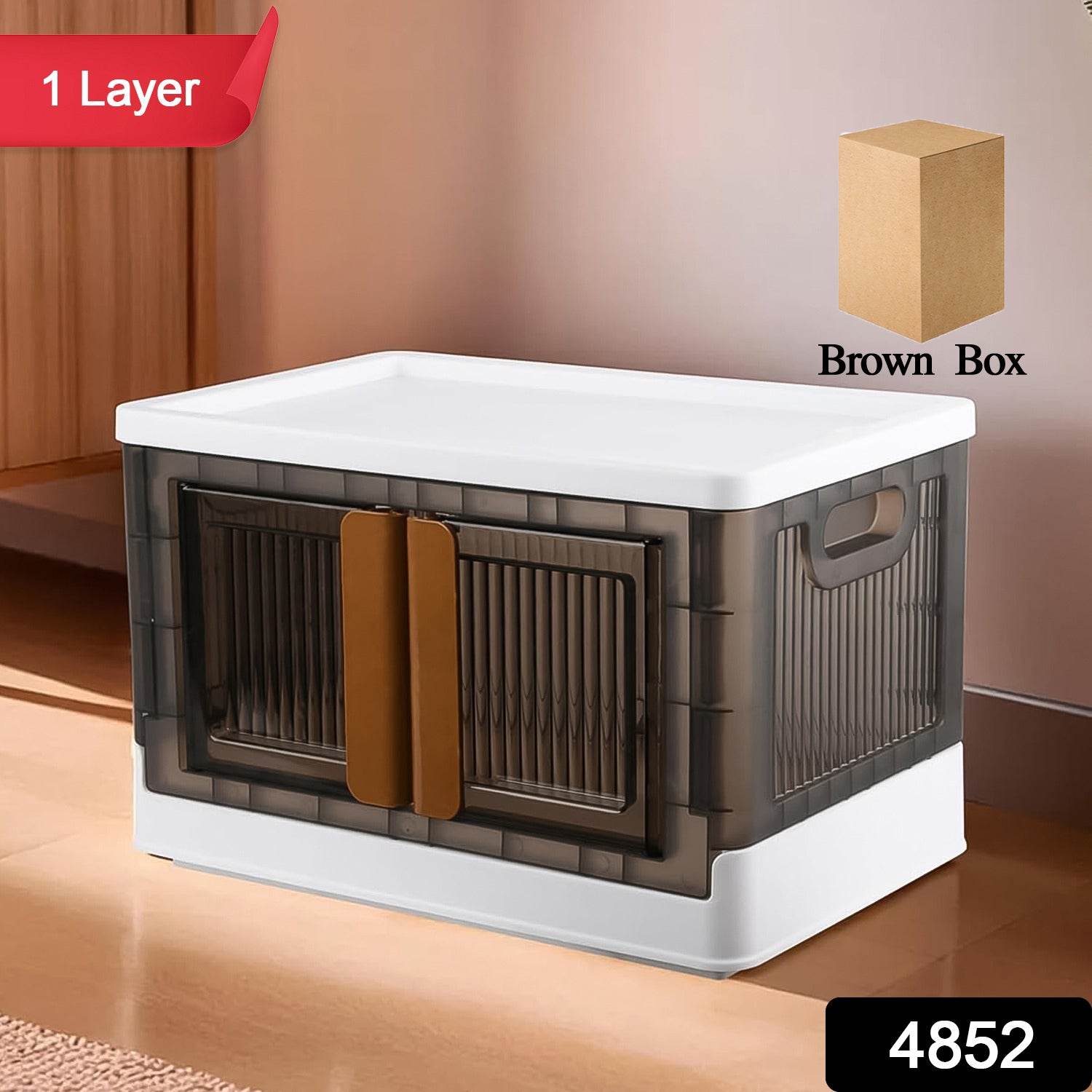 Plastic Folding Wardrobe Storage Organizer (1 Layer 1 Pc) - 9XShoppy