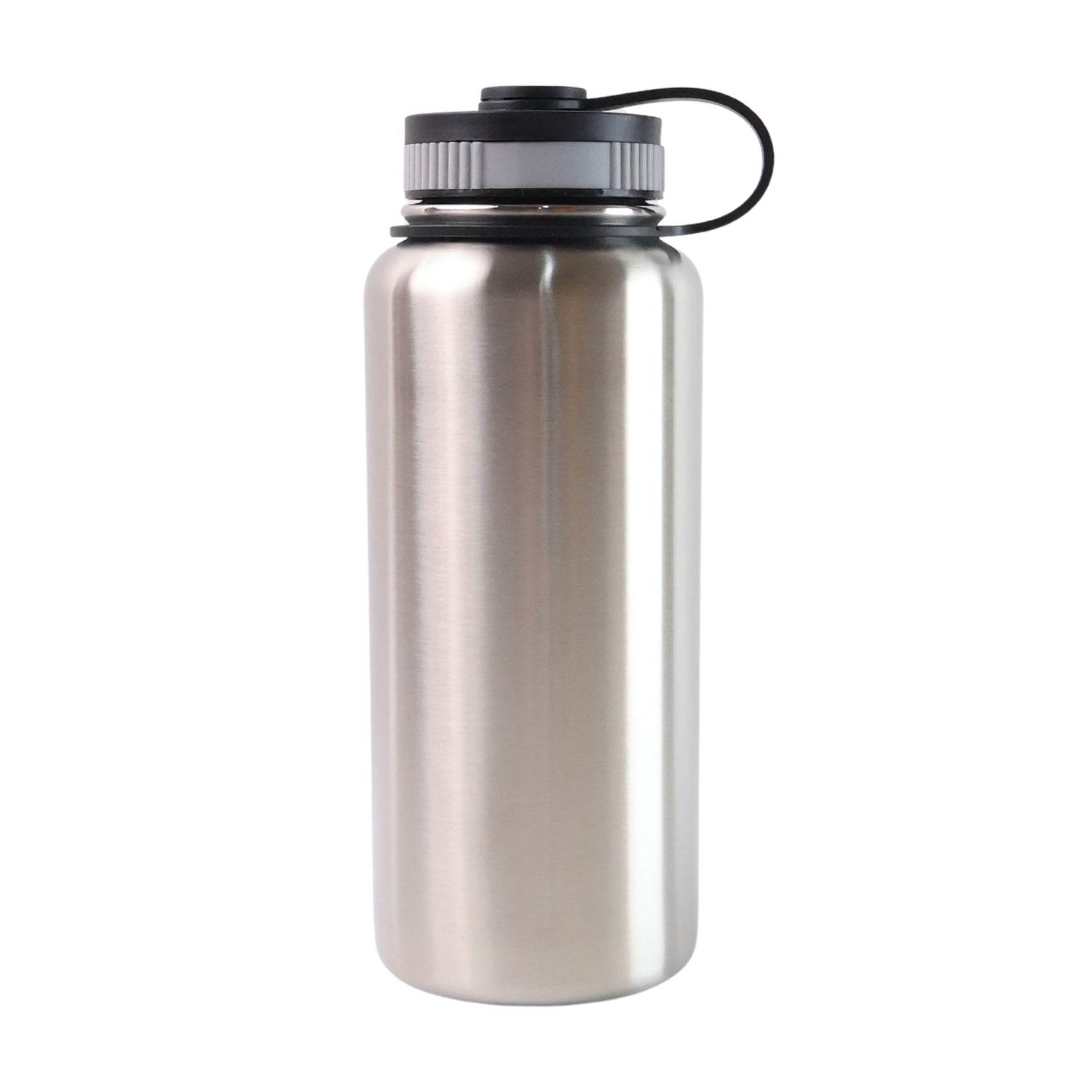 Silver Stainless Steel Double Wall Vacuum-insulated Drink Water Bottle (1000 Ml) - 9XShoppy