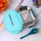 Insulated Testy Stainless Steel Leakproof Lunch Box With Spoon (1 Set) - 9XShoppy