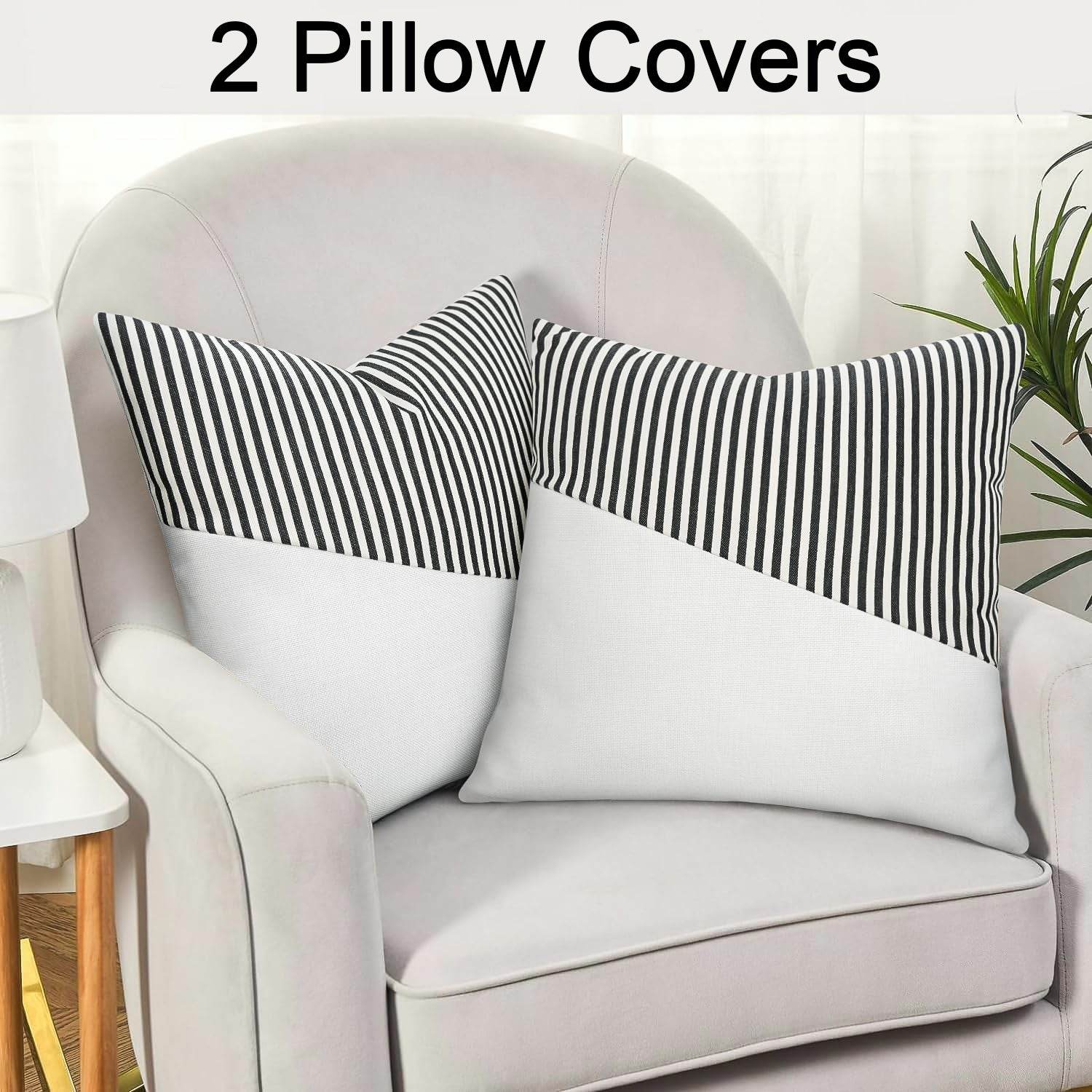 Decorative Pillow Covers Cushion Cases Soft Cotton (26 26 Inch 1 Pair 2 Pc) - 9XShoppy