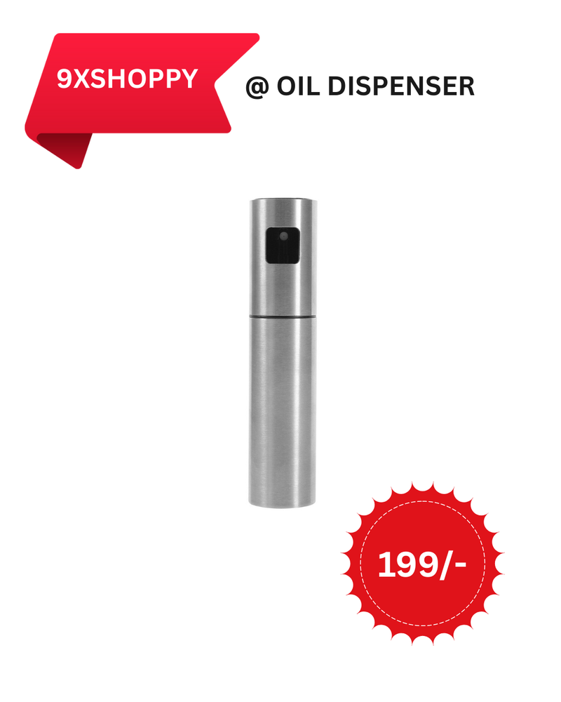 Oil Spray Bottle For Dosa  Food Grade Stainless Steel Glass Oil Spray Bottle (100 Ml)