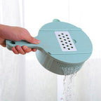 Vegetable Choppers With Drain Basket 6 In 1 Vegetable Slicer Blades (1 Set) - 9XShoppy