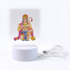 Beautiful 3d Lord Hanuman Frame With Soft White Light (1 Pc) - 9XShoppy