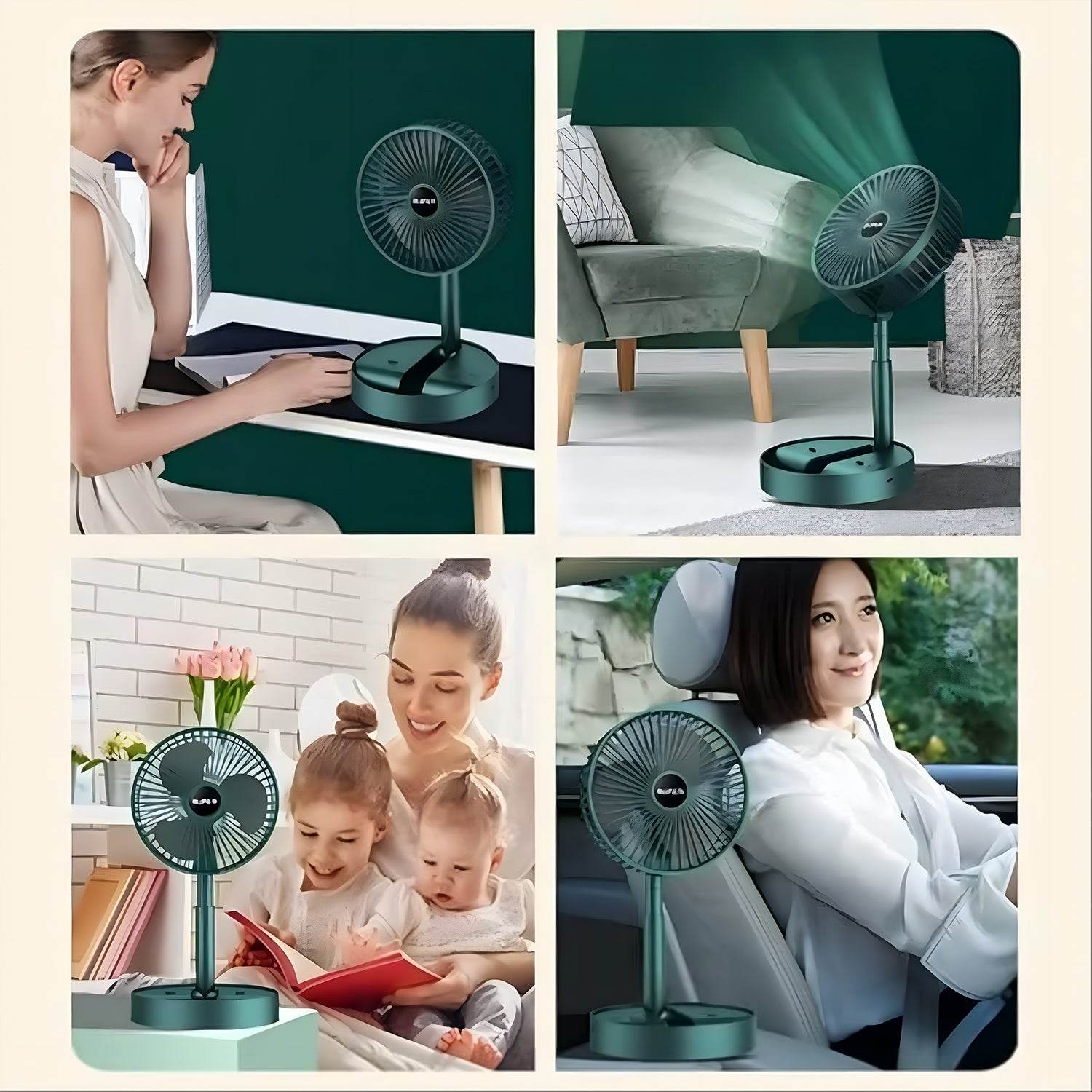 Telescopic Electric Desktop Fan - 9XShoppy