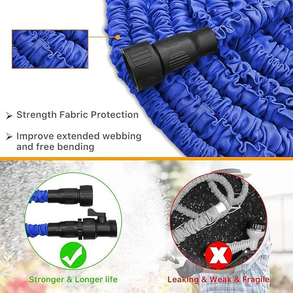 Expandable Magic Garden Hose With Spray Gun Approx 4 Metre Pipe (1 Set Mix Color) - 9XShoppy