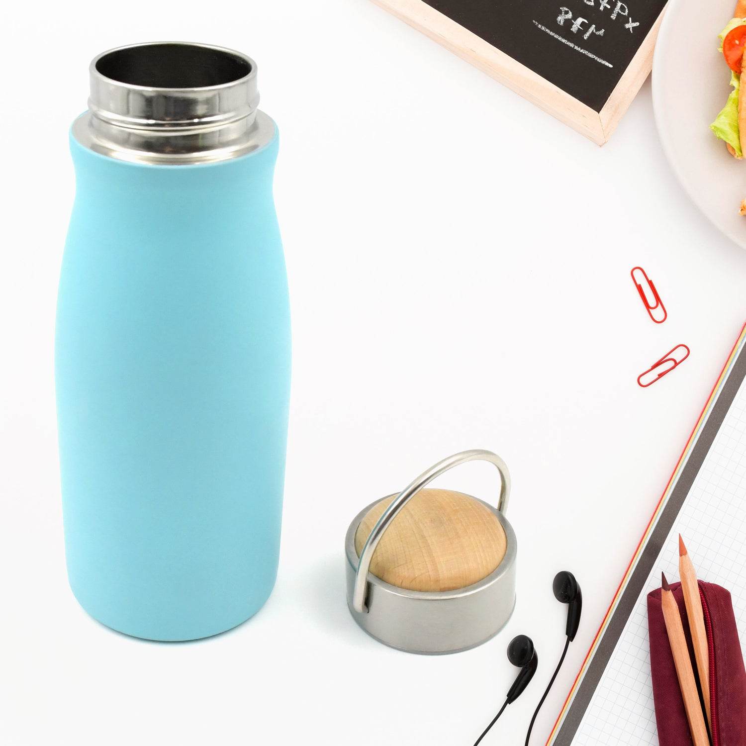 Stainless Steel Water Bottle With Handle Fridge Water Bottle - 9XShoppy