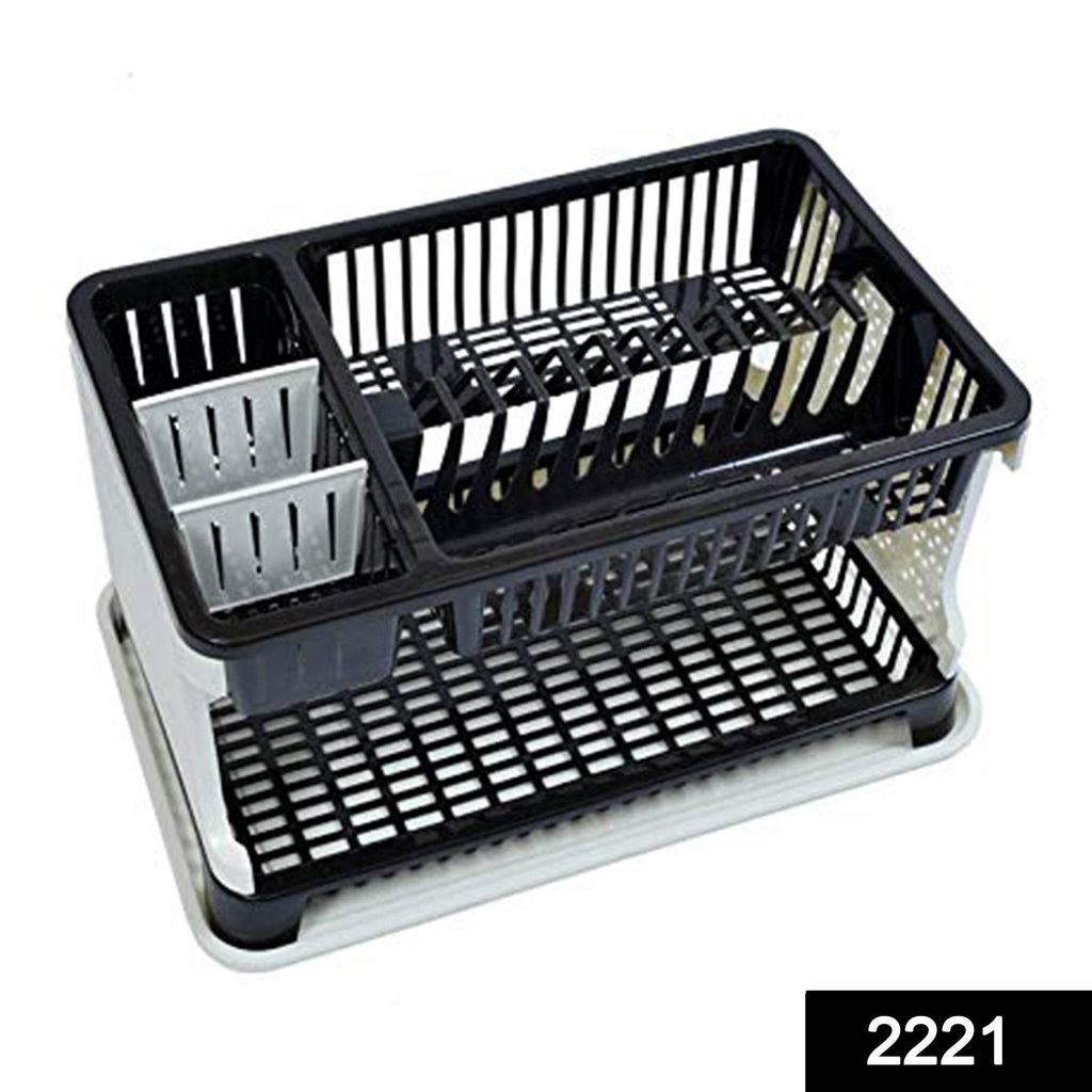 Kitchen Organizer Rack With Water Storing Tray dish Rack - 9XShoppy
