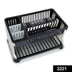 Kitchen Organizer Rack With Water Storing Tray dish Rack - 9XShoppy