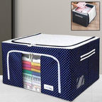 Foldable Steel Frame Clothes Living Storage Organizer - 9XShoppy