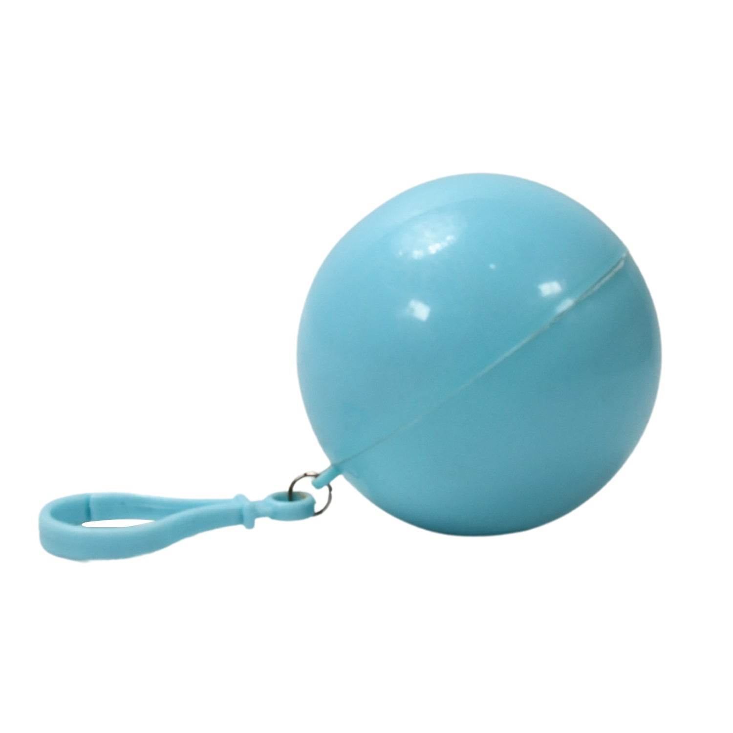 Disposable Raincoat For Kids With Hood And Attachable Round Case Clear Plastic Raincoats For Emergency Girls Boys Disposable Emergency Ball Raincoat For Traveling And Outdoor Activities (1 Pc Multicolor) - 9XShoppy