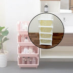 7888 5 Layer Stackable Multifunctional Storagefor Clothes Foldable Drawer Shelf Basket Utility Cart Rack Storage Organizer Cart For Kitchen Pantry Closet Bedroom Bathroom Laundry (5 Layer 1 Pc) - 9XShoppy