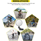 8505 Bar End Bike Mirror Safe Rearview Mirror 360 Rotatable Foldable Safety Bicycle Rear View Mirror Mirror Durable Bike Mirror (1 Pc) - 9XShoppy