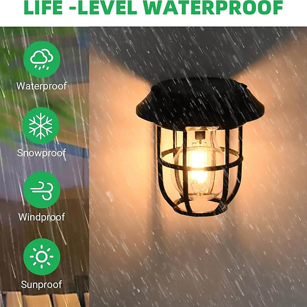 Solar Lantern Wall Lights Fixtures With Motion Sensor (1 Pc) - 9XShoppy