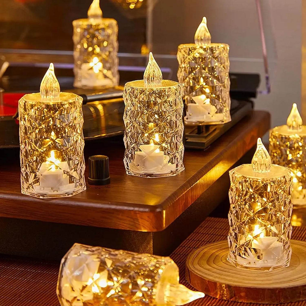 Flameless And Smokeless Decorative Candles Led Tea Light Diwali (24 Pcs Set) - 9XShoppy