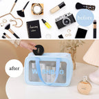 3-in-1 Waterproof Transparent Travel Toiletry Bag Set - 9XShoppy