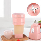 Foldable Electric Juicer Portable Blender Stainless Steel 6 Blades (500 Ml) - 9XShoppy