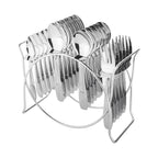 Stainless Steel Cutlery Set With Elegant Storage Stand (24 Pc) - 9XShoppy