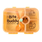 Bite Buddy 4-compartment Leak-resistant Plastic Lunch Box With Spoon Fork - 9XShoppy