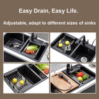2189 Stainless Steel Expandable Kitchen Sink Dish Drainer - 9XShoppy