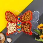 5 Compartment Multipurpose Butterfly Plastic Tray (1 Pc) - 9XShoppy