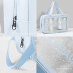 3-in-1 Waterproof Transparent Travel Toiletry Bag Set - 9XShoppy