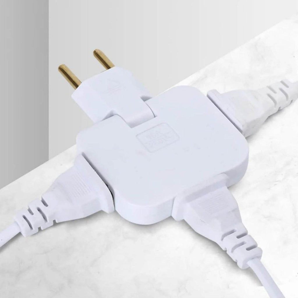 Wireless 3 In 1 Foldable Wall Plug Adapter Socket Converter (1 Pc) - 9XShoppy
